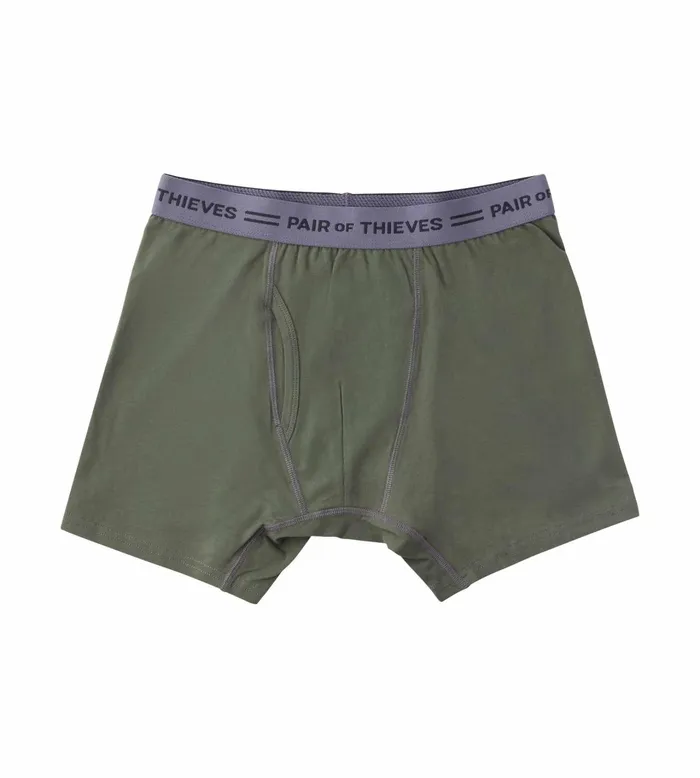 4 Way Stetch Every Day Kit Cotton Stretch Boxer Briefs Green Underwear 3 Pack Men Pair Of Thieves Boxer Briefs