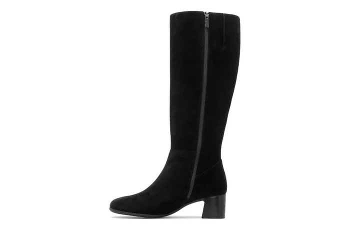 ABEO Footwear Avenue Tall Black Suede Women Boots ABEO Footwear Avenue Tall Black Suede Women Boots