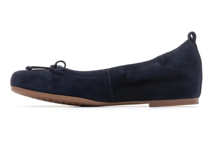 ABEO Footwear Cadence Bow Navy Suede Women Dress ABEO Footwear Cadence Bow Navy Suede Women Dress