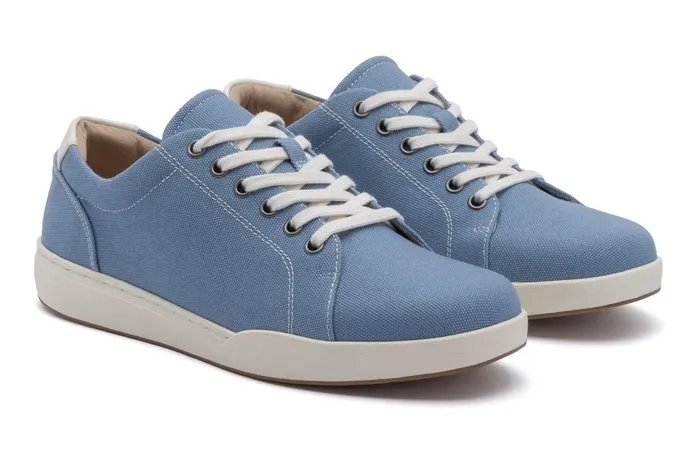 ABEO Footwear Encore Sneaker Faded Denim Canvas Women Sneakers ABEO Footwear Encore Sneaker Faded Denim Canvas Women Sneakers