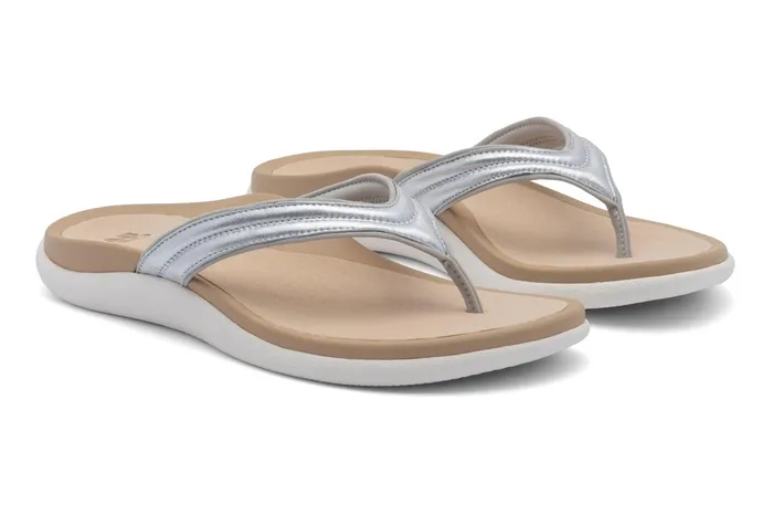ABEO Footwear Laguna Thin Strap Silver Women Sandals ABEO Footwear Laguna Thin Strap Silver Women Sandals