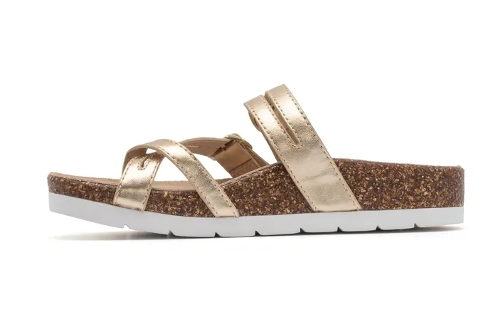 ABEO Footwear Lanai Thong Sandal Light Gold Women Sandals