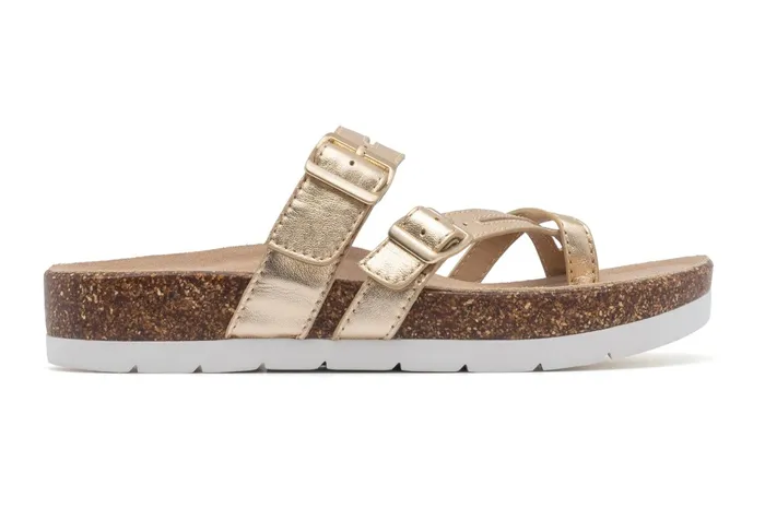 ABEO Footwear Lanai Thong Sandal Light Gold Women Sandals