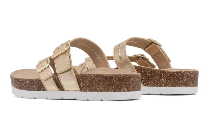 ABEO Footwear Lanai Thong Sandal Light Gold Women Sandals
