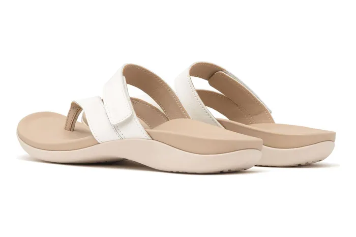 ABEO Footwear Oasis Thong Sandal White Women Sandals ABEO Footwear Oasis Thong Sandal White Women Sandals