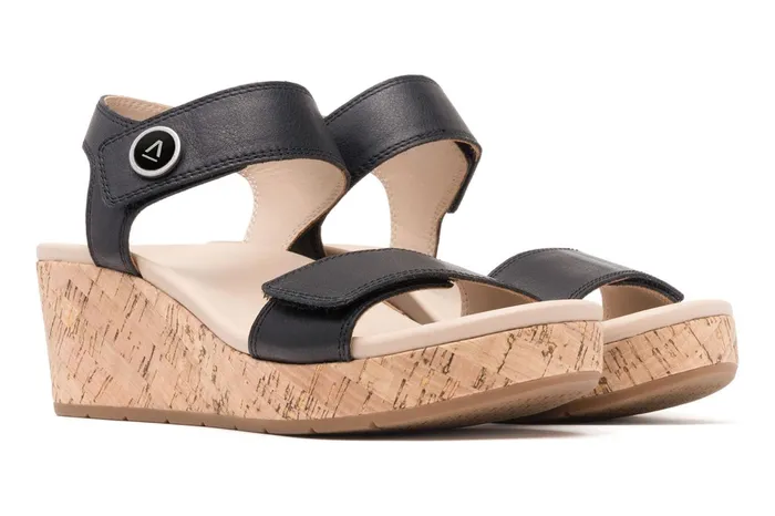 ABEO Footwear Riviera Strap Sandal Black Women Sandals ABEO Footwear Riviera Strap Sandal Black Women Sandals