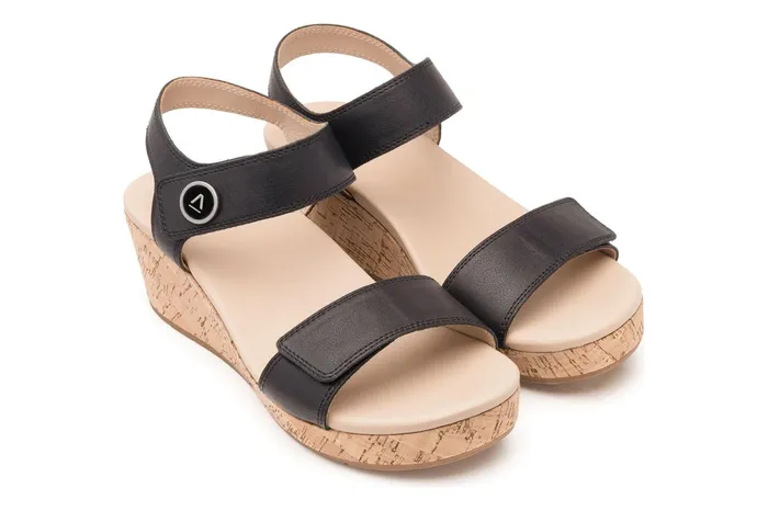 ABEO Footwear Riviera Strap Sandal Black Women Sandals ABEO Footwear Riviera Strap Sandal Black Women Sandals