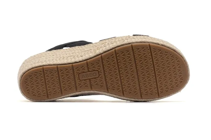 ABEO Footwear Riviera Stretch Black Women Sandals