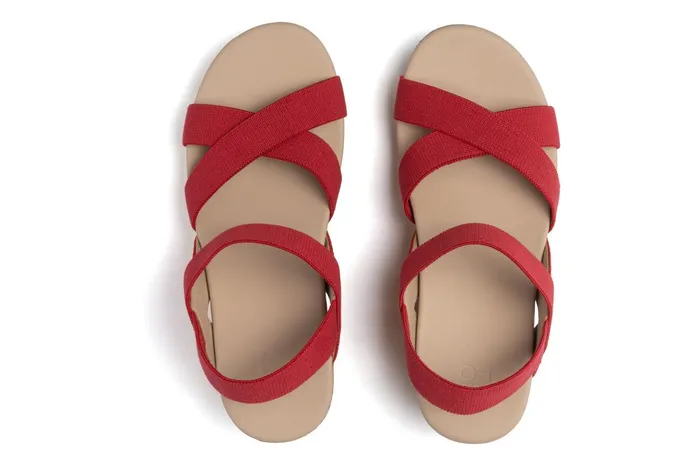 ABEO Footwear Riviera Stretch Red Women Sandals ABEO Footwear Riviera Stretch Red Women Sandals
