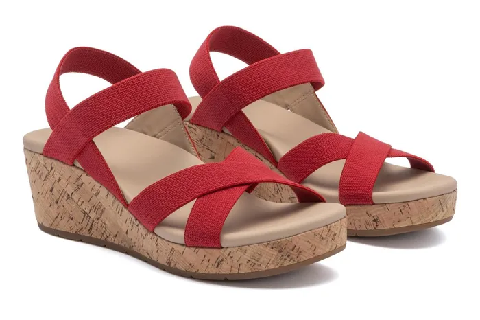 ABEO Footwear Riviera Stretch Red Women Sandals ABEO Footwear Riviera Stretch Red Women Sandals