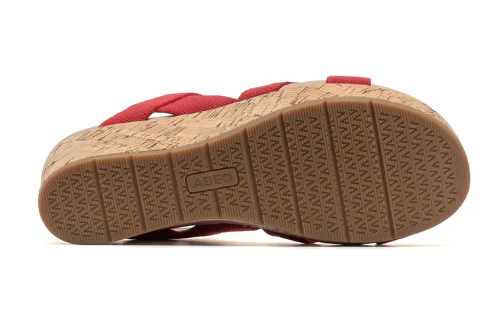 ABEO Footwear Riviera Stretch Red Women Sandals ABEO Footwear Riviera Stretch Red Women Sandals