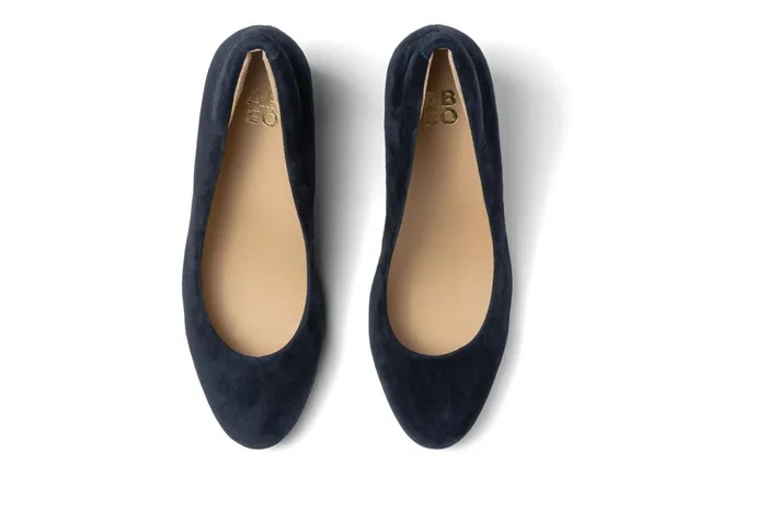 ABEO Footwear Tempo Pump Navy Suede Women Dress