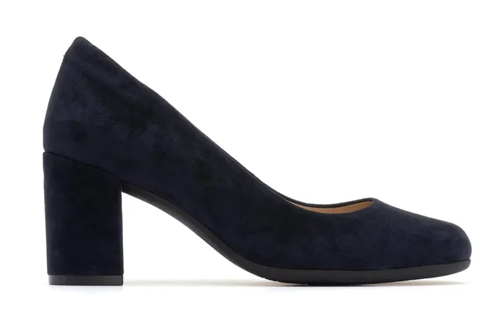ABEO Footwear Tempo Pump Navy Suede Women Dress