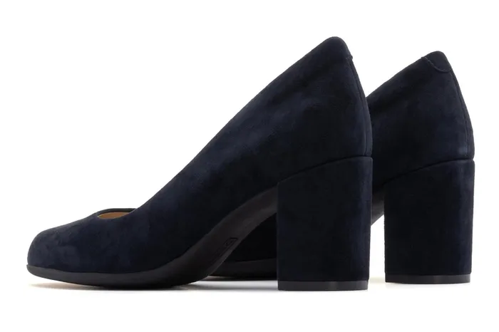 ABEO Footwear Tempo Pump Navy Suede Women Dress