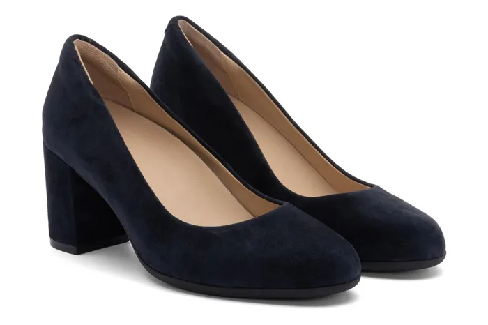 ABEO Footwear Tempo Pump Navy Suede Women Dress
