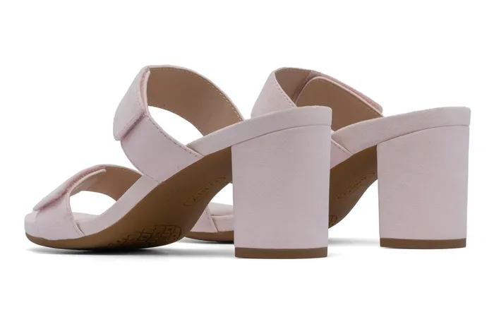 ABEO Footwear Tempo Slide Pink Suede Women Dress