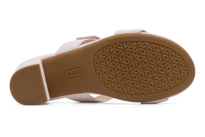 ABEO Footwear Tempo Slide Pink Suede Women Dress