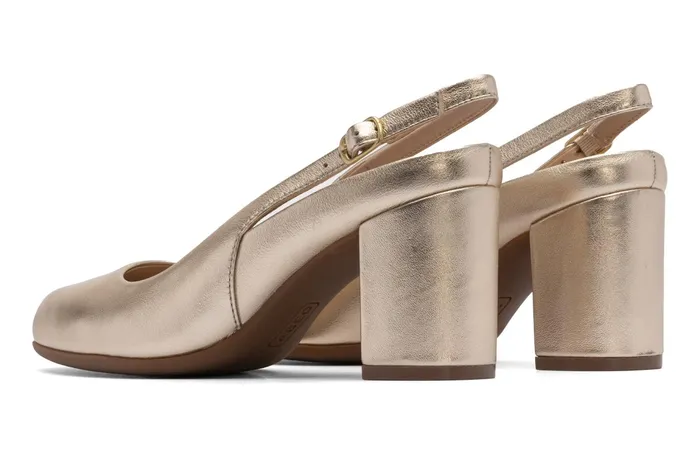 ABEO Footwear Tempo Slingback Light Gold Women Dress