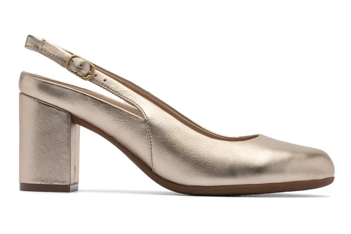 ABEO Footwear Tempo Slingback Light Gold Women Dress