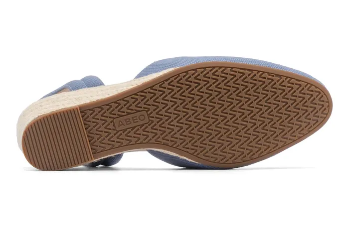 ABEO Footwear Veranda Espadrille Lace Denim Canvas Women Dress
