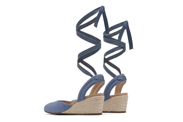 ABEO Footwear Veranda Espadrille Lace Denim Canvas Women Dress