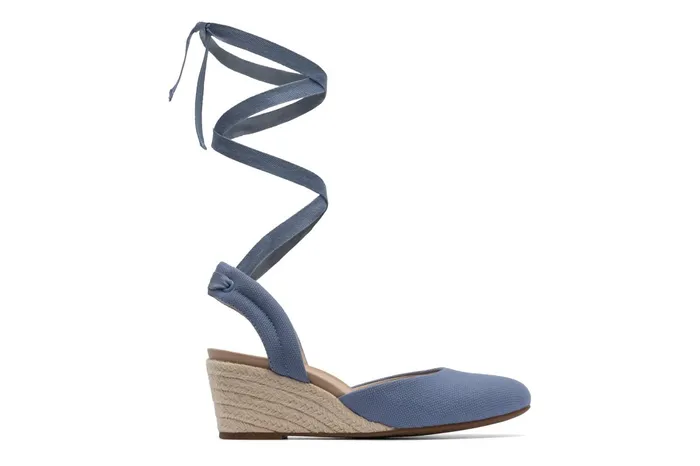 ABEO Footwear Veranda Espadrille Lace Denim Canvas Women Dress
