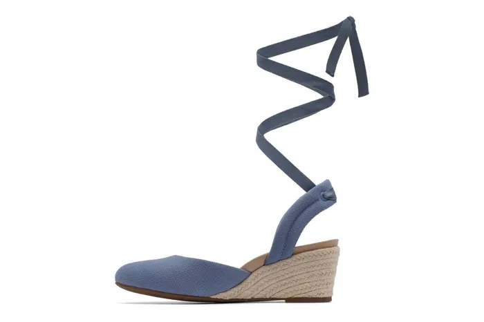 ABEO Footwear Veranda Espadrille Lace Denim Canvas Women Dress