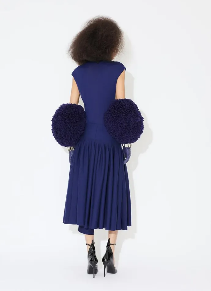 Alaa Bodysuits and Leggings CAP SLEEVE KNIT BODY Royal Blue 8211 Women