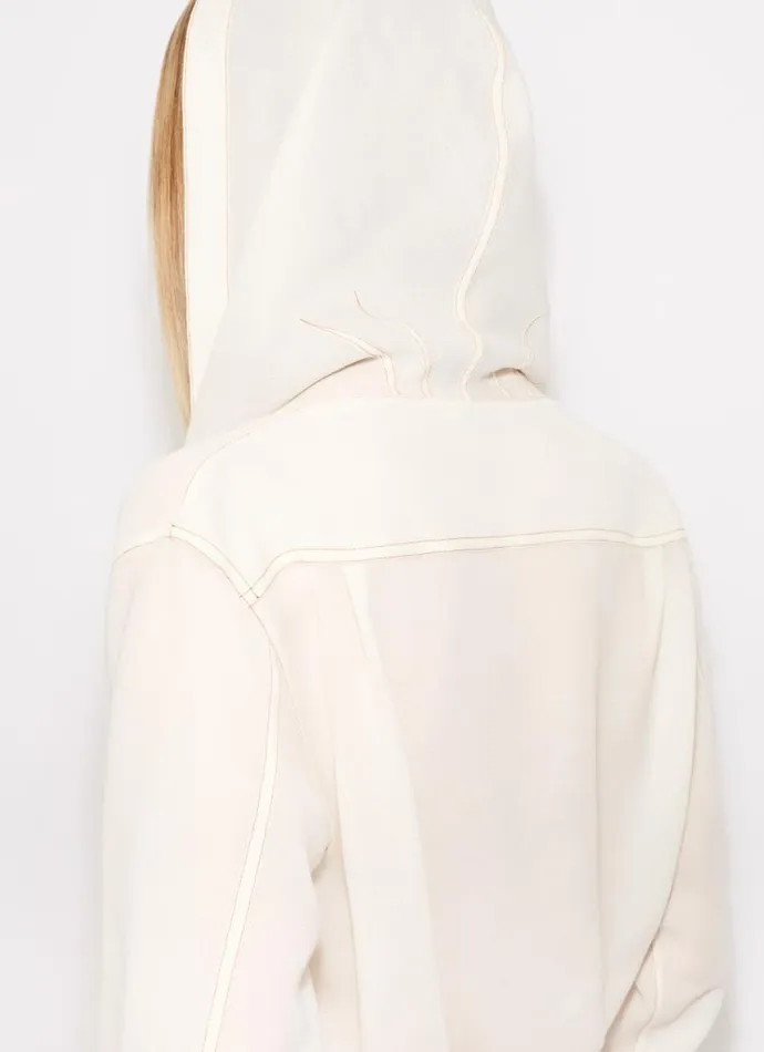 Alaa Bodysuits and Leggings HOODED BODY SHIRT White 8211 Women
