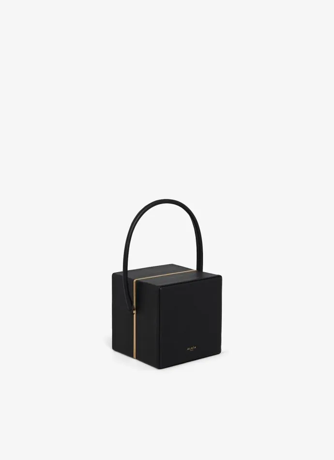 Alaa CrossBody Bags CUBE MINAUDIERE IN LAMBSKIN Black 8211 Women