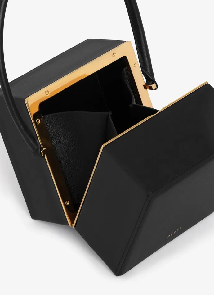 Alaa CrossBody Bags CUBE MINAUDIERE IN LAMBSKIN Black 8211 Women