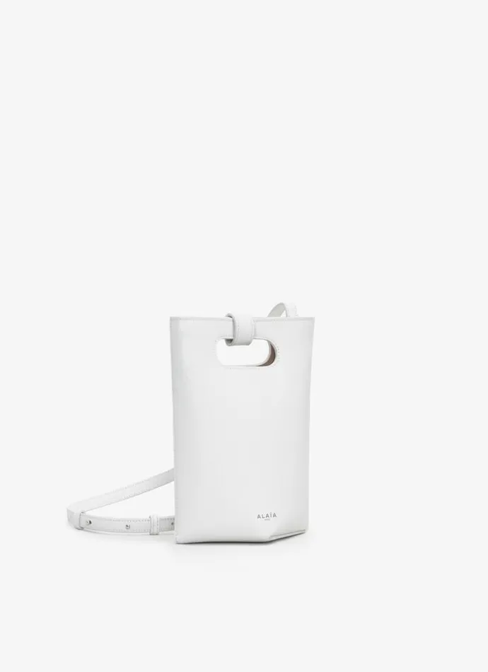 Alaa CrossBody Bags FOLDED SMALL BAG IN CALFSKIN Optic White 8211 Women Alaa CrossBody Bags FOLDED SMALL BAG IN CALFSKIN Optic White 8211 Women