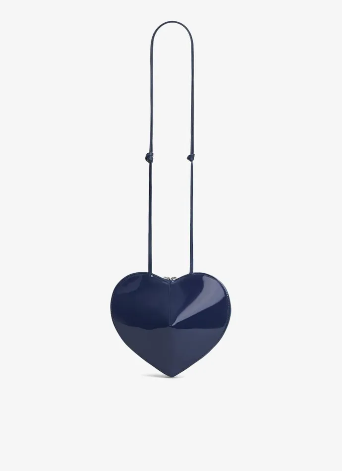 Alaa CrossBody Bags LE CUR BAG IN PATENT LEATHER Dark Blue 8211 Women Alaa CrossBody Bags LE CUR BAG IN PATENT LEATHER Dark Blue 8211 Women