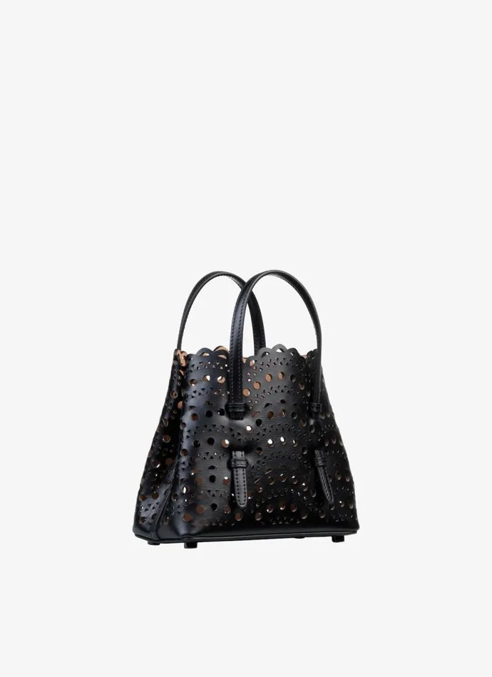 Alaa CrossBody Bags Mina 16 Bag In Vienne Wave Calfskin Black 8211 Women