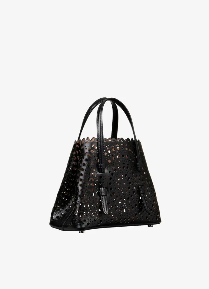 Alaa CrossBody Bags MINA 20 BAG IN VIENNE CALFSKIN Black 8211 Women