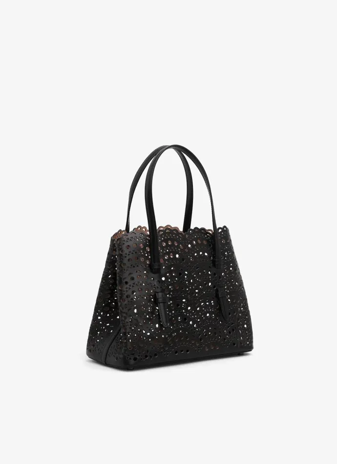 Alaa CrossBody Bags MINA 20 BAG IN VIENNE WAVE CALFSKIN Black 8211 Women