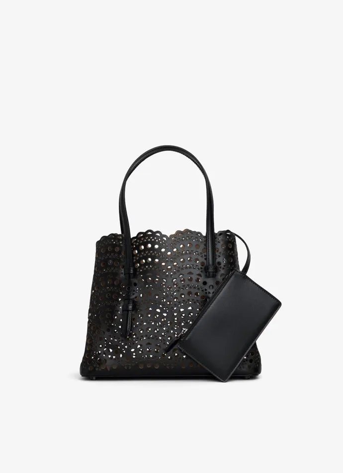 Alaa CrossBody Bags MINA 20 BAG IN VIENNE WAVE CALFSKIN Black 8211 Women