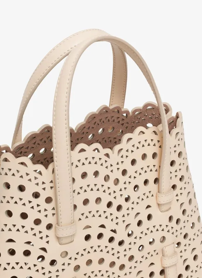 Alaa CrossBody Bags MINA 20 BAG IN VIENNE WAVE CALFSKIN Dune 8211 Women Alaa CrossBody Bags MINA 20 BAG IN VIENNE WAVE CALFSKIN Dune 8211 Women