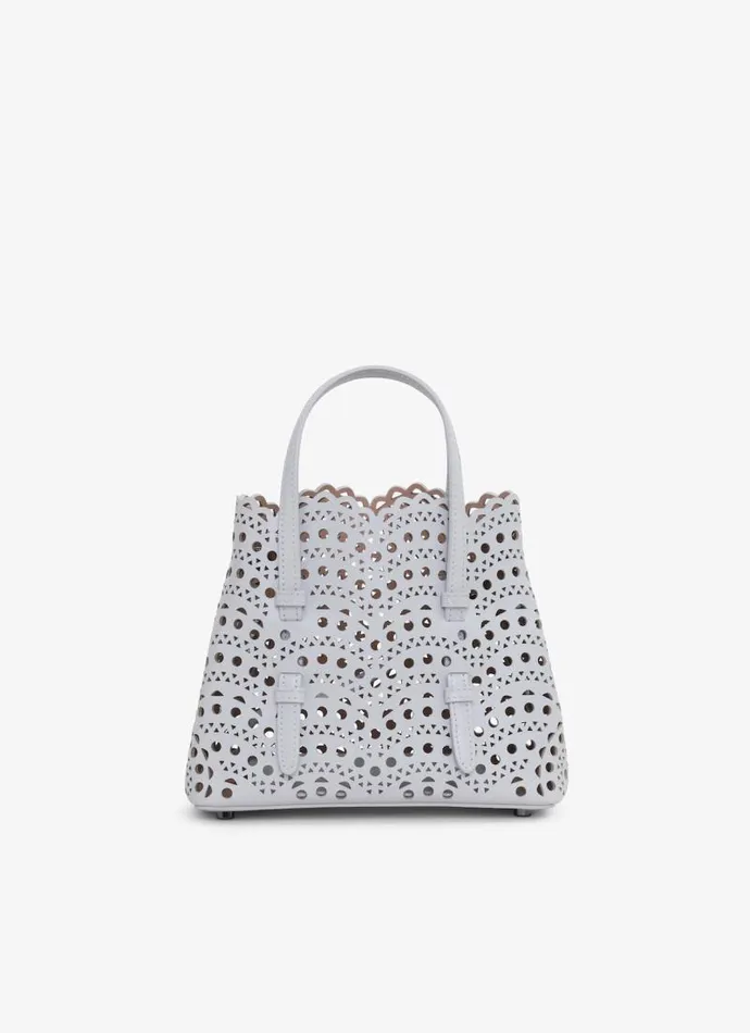 Alaa CrossBody Bags MINA 20 BAG IN VIENNE WAVE CALFSKIN Pearl 8211 Women
