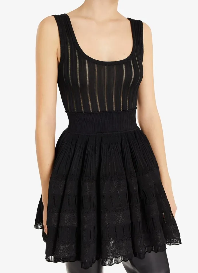 Alaa Dresses Shiny Crinoline Dress Black 8211 Women