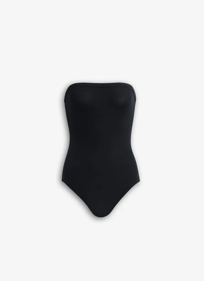 Alaa Knitwear STRAPLESS SECONDSKIN KNIT BODYSUIT Black 8211 Women