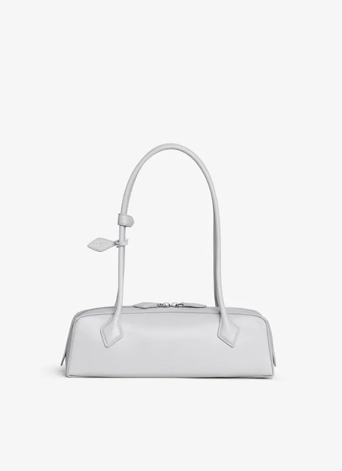 Alaa Le Teckel LE TECKEL MEDIUM BAG IN GOATSKIN Pearl 8211 Women