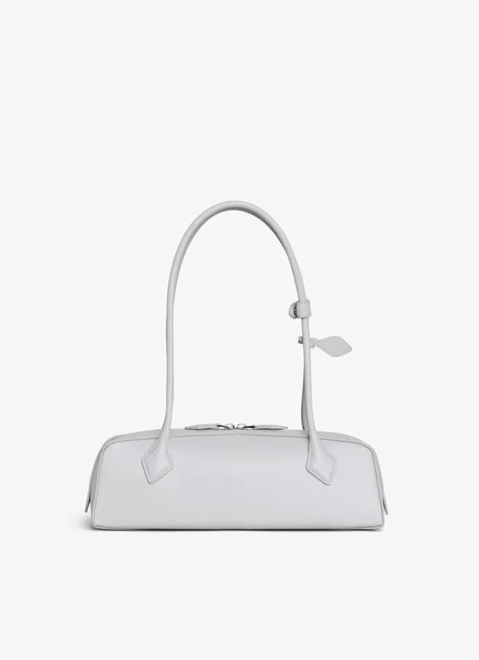 Alaa Le Teckel LE TECKEL MEDIUM BAG IN GOATSKIN Pearl 8211 Women