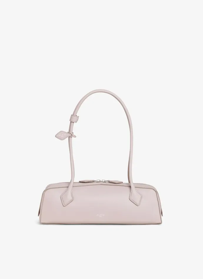 Alaa Le Teckel LE TECKEL MEDIUM BAG IN SHINY GOATSKIN Nude 8211 Women