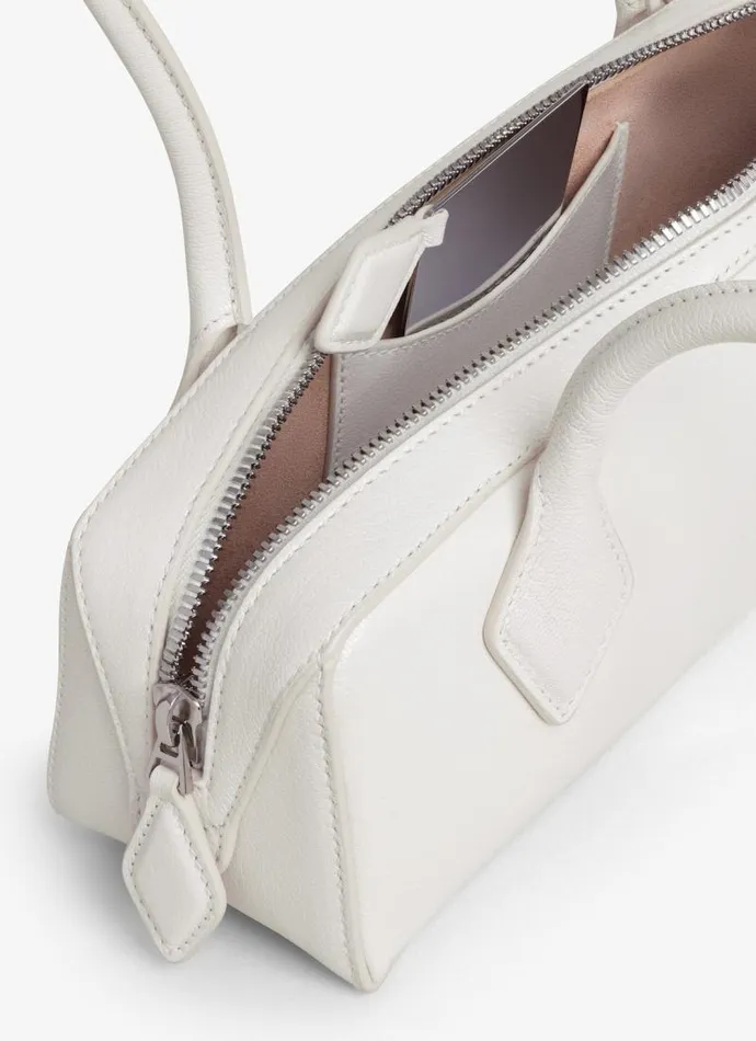 Alaa Le Teckel LE TECKEL SMALL BAG IN GOATSKIN Ivory 8211 Women Alaa Le Teckel LE TECKEL SMALL BAG IN GOATSKIN Ivory 8211 Women