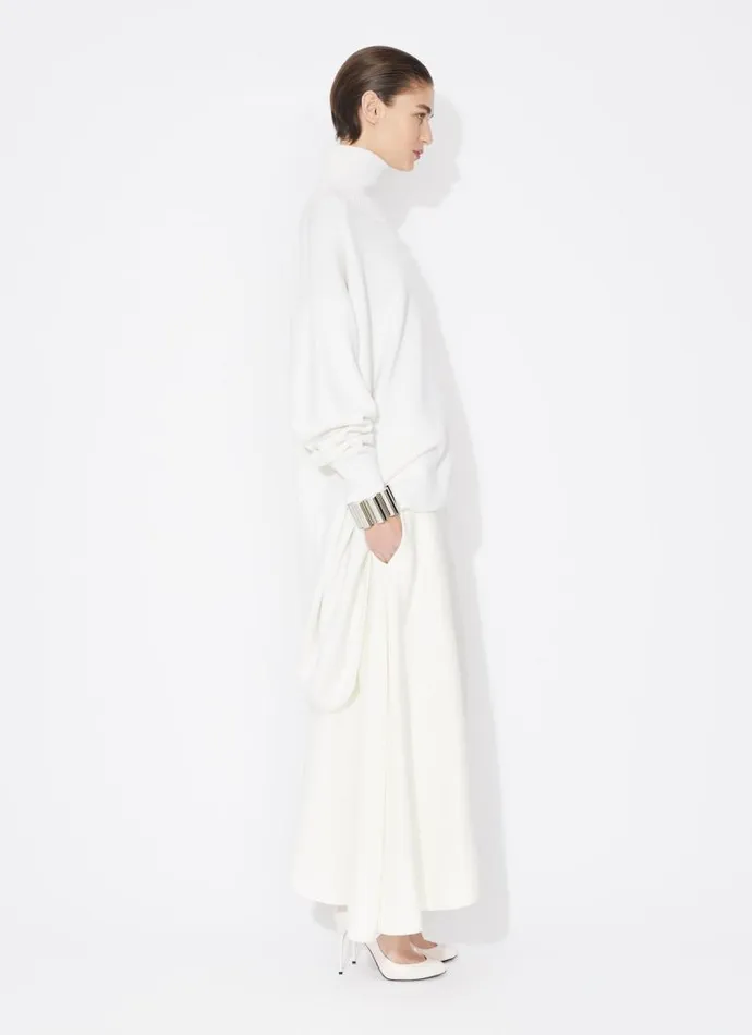 Alaa Skirts FLUID ASYMMETRIC SKIRT White 8211 Women
