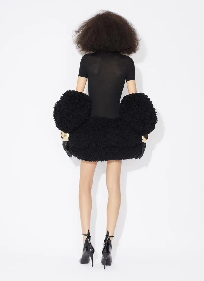 Alaa Skirts MINI BUBBLE SKIRT IN KNITTED FUR 8211 Women