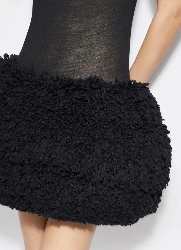 Alaa Skirts MINI BUBBLE SKIRT IN KNITTED FUR 8211 Women