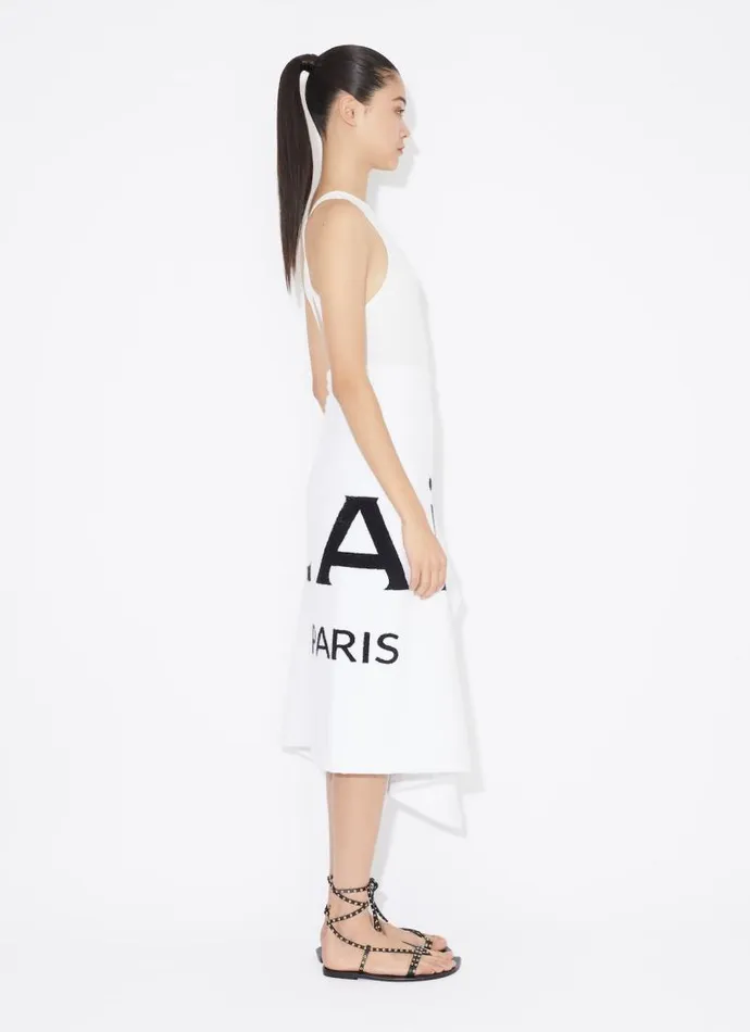 Alaa Skirts TOWEL SKIRT IN COTTON TERRY White 8211 Women