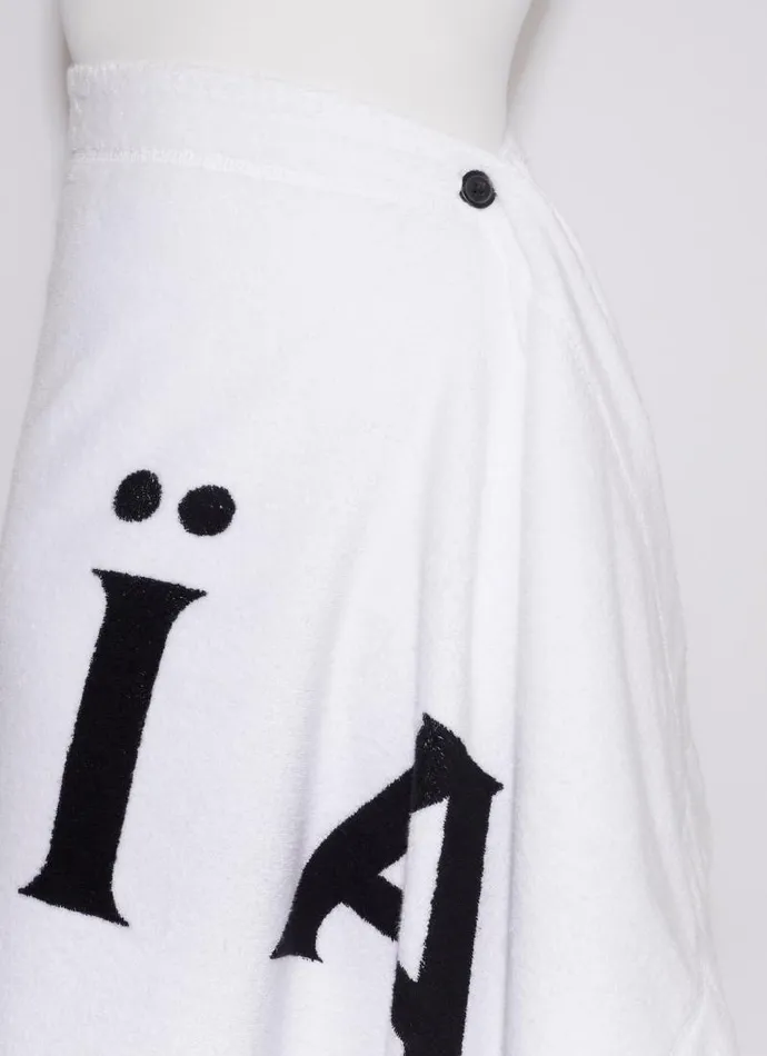 Alaa Skirts TOWEL SKIRT IN COTTON TERRY White 8211 Women
